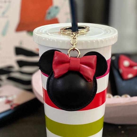 Kate Spade Minnie Mouse purse charm red - Picture 2 of 7
